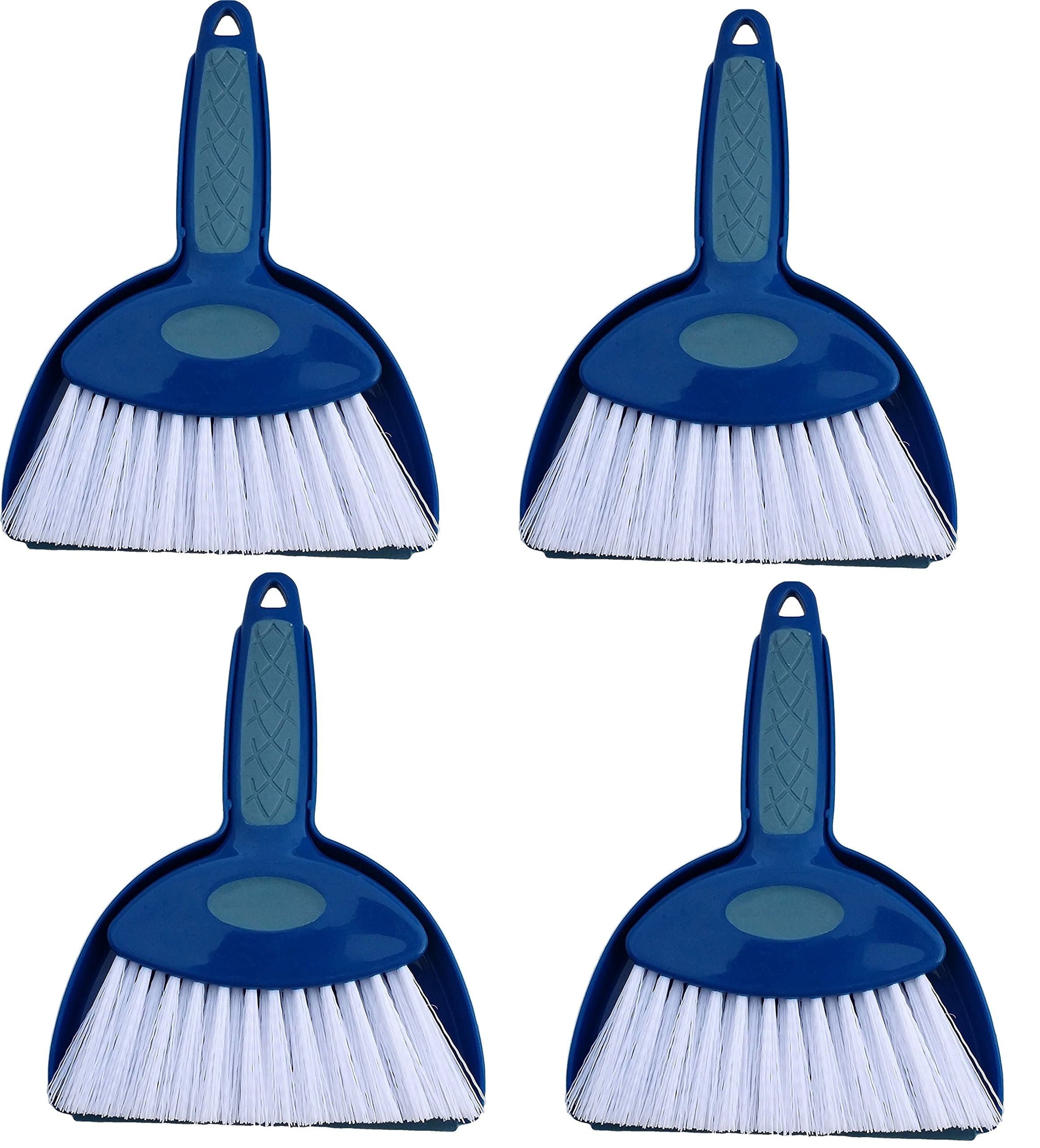 Hefty and Durable Small Hand Broom with Snap-on Dust Pan, Available in Various Package Quantities (4)