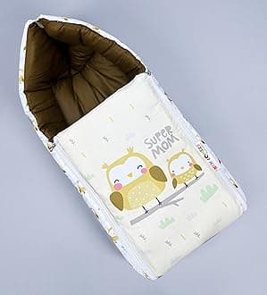 NEW COMERS ® 3 in 1 Bed, Sleeping Bag & Carry Nest, Cotton Bedding for Born & Infant, Portable Bassinet for Carrying & Co-Sleeping, Unisex Baby Sleeping Bed-806