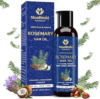 100% Pure Rosemary Oil for Hair Growth | Controls Hair Fall, Promotes New Hair Growth | Hair Strengthening Treatment for Healthy Nourished Hair | 100 ml
