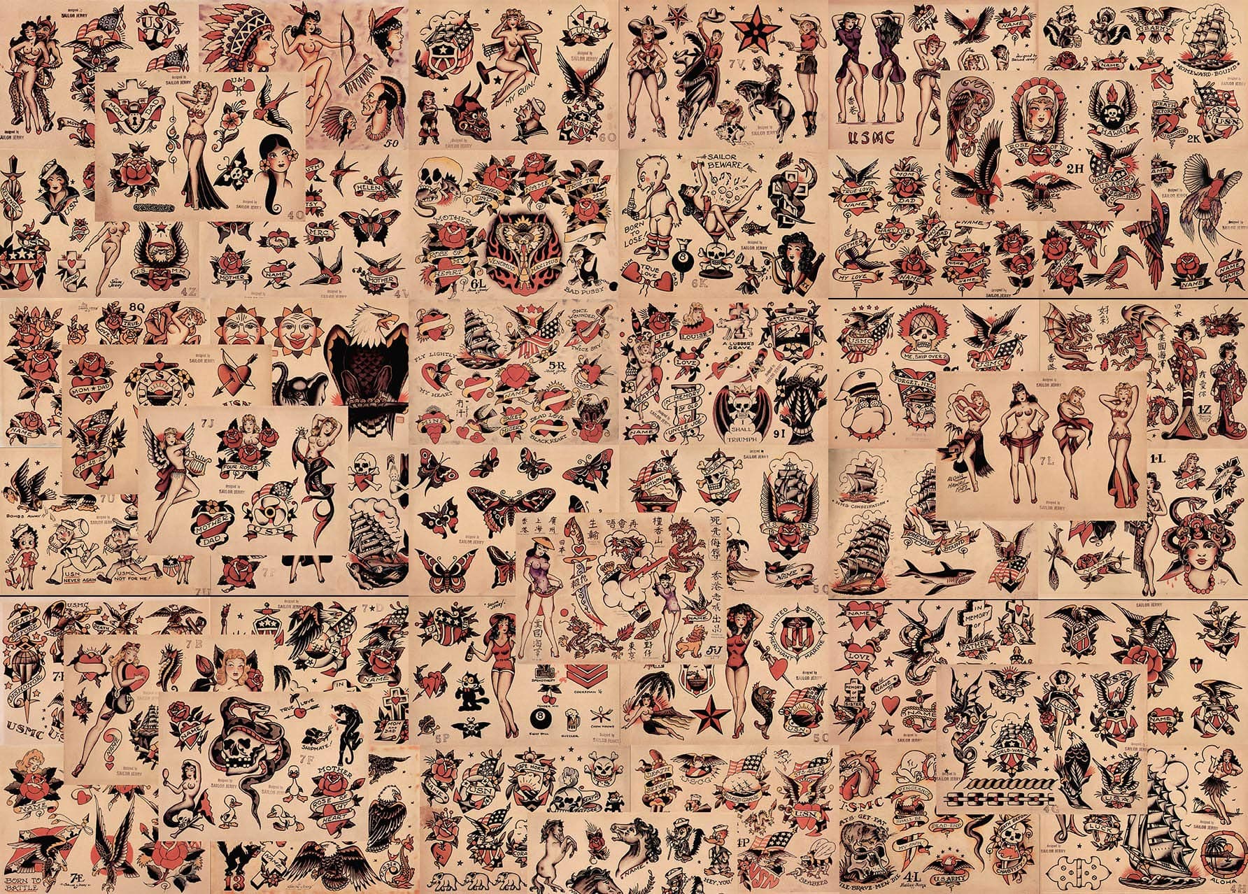 Sailor Jerry Tattoo Flash 48 Sheets
