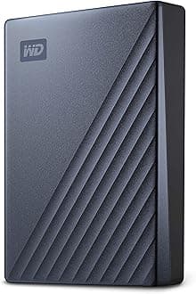 WD Western Digital My Passport Ultra 6TB Blue- Portable USB_C Hard Drive Worldwide (WDBEJA0060BBL-WESN)