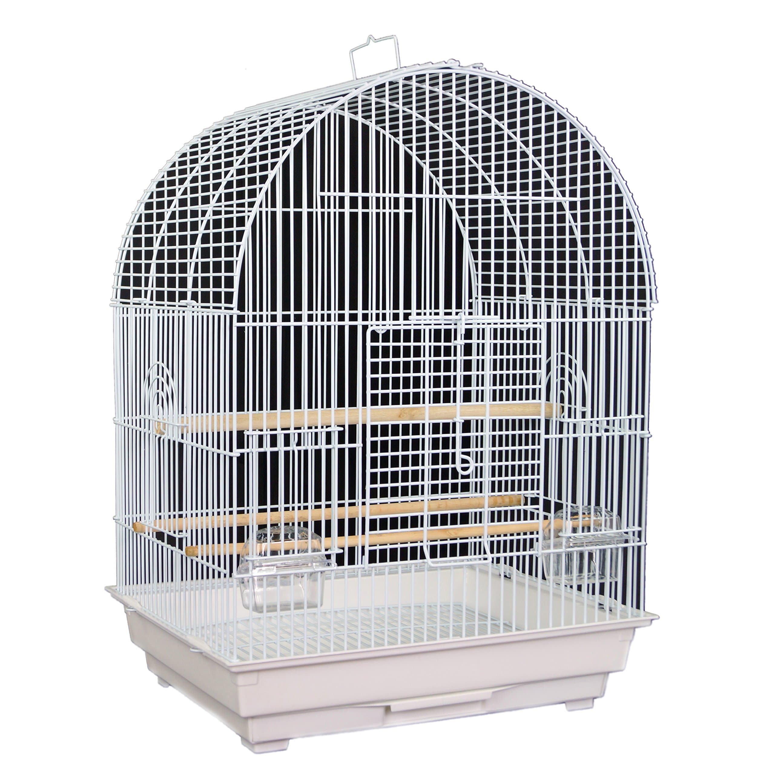 AquarLine Radom Bird Cage, White