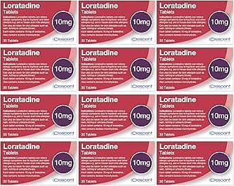 Loratadine 10mg Tablets - 12 Month Supply - Hayfever & Allergy Relief - (30x12) GSL