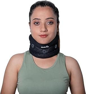 Neck Brace for Sleeping Cervical Collar Adjustable Neck Support Brace Relief Cervical Spine Pressure Ideal for Travel, Office Workers & Neck Injury Recovery, Large