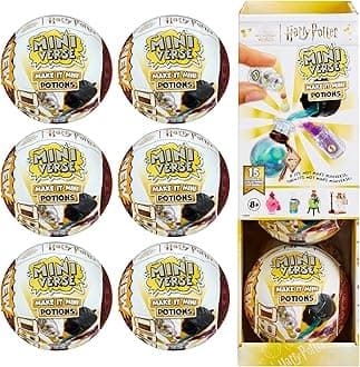 Make It Mini Potions Harry Potter Party Pack (6 Pack) Mini Collectibles, Blind Packaging, DIY, Resin Play, Replica Potions, NOT Edible, Collectors, 8+