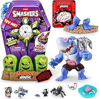 Smashers Mega Horror House (Blue) by ZURU, Interactive Toy, Collectable Toy for Kids and Teens
