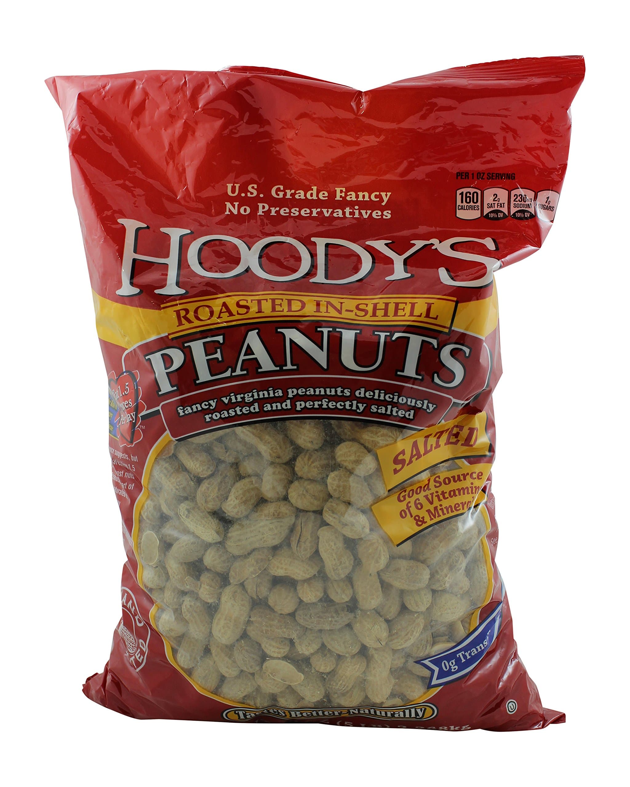 Hoody's In-Shell Classic Roast Peanuts Salted 5 Pounds