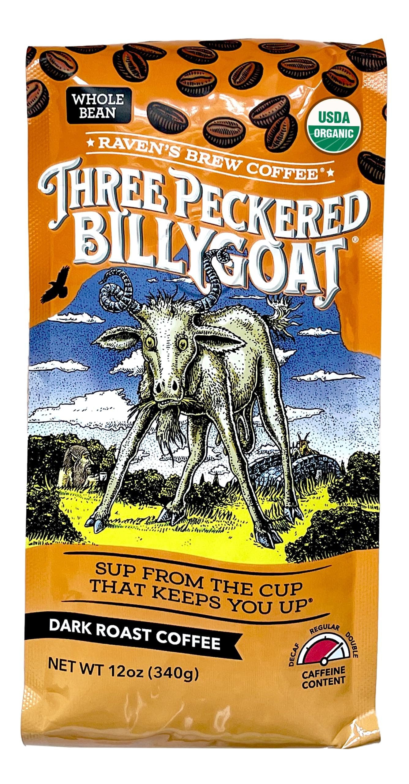 Three Billy Goat Organic Whole Bean