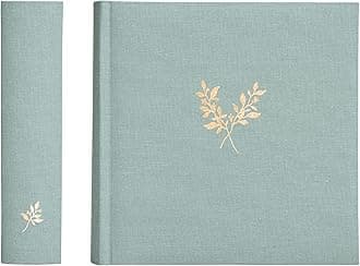 Elegant Linen Photo Album - 200 Acid-Free Pockets for 4x6 Pics - Perfect for Weddings & Gifts