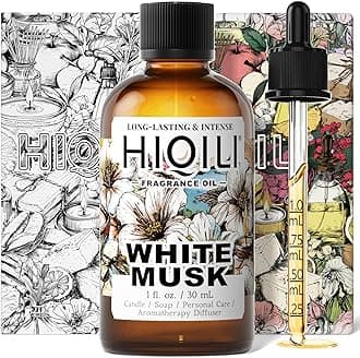 White Musk Fragrance Oil, Candle Scents for Candle Making, Soap Making Supplies, Musk Perfume for Women, for Diffuser Use - 1 Fl Oz
