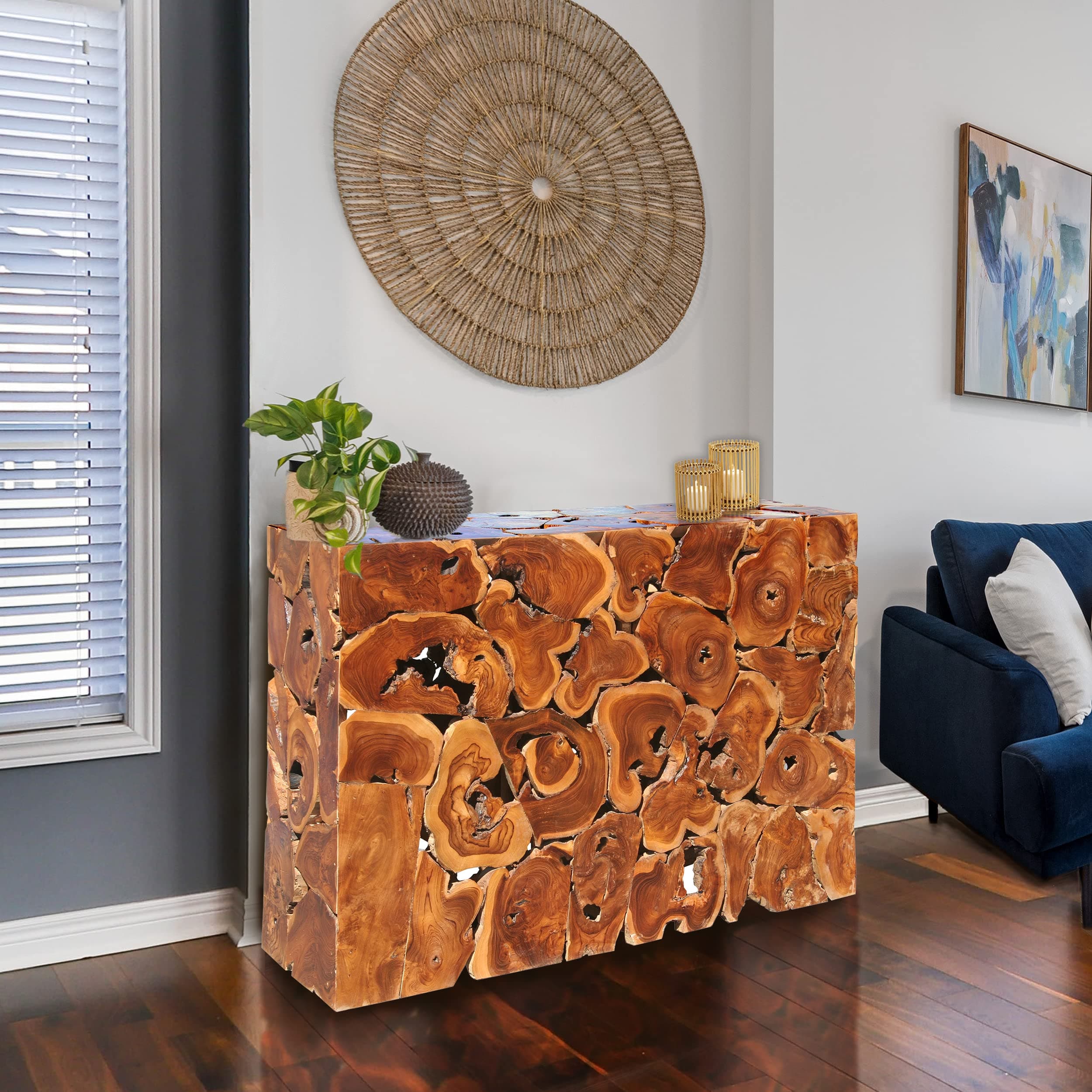 Teak Akar Console Table Made