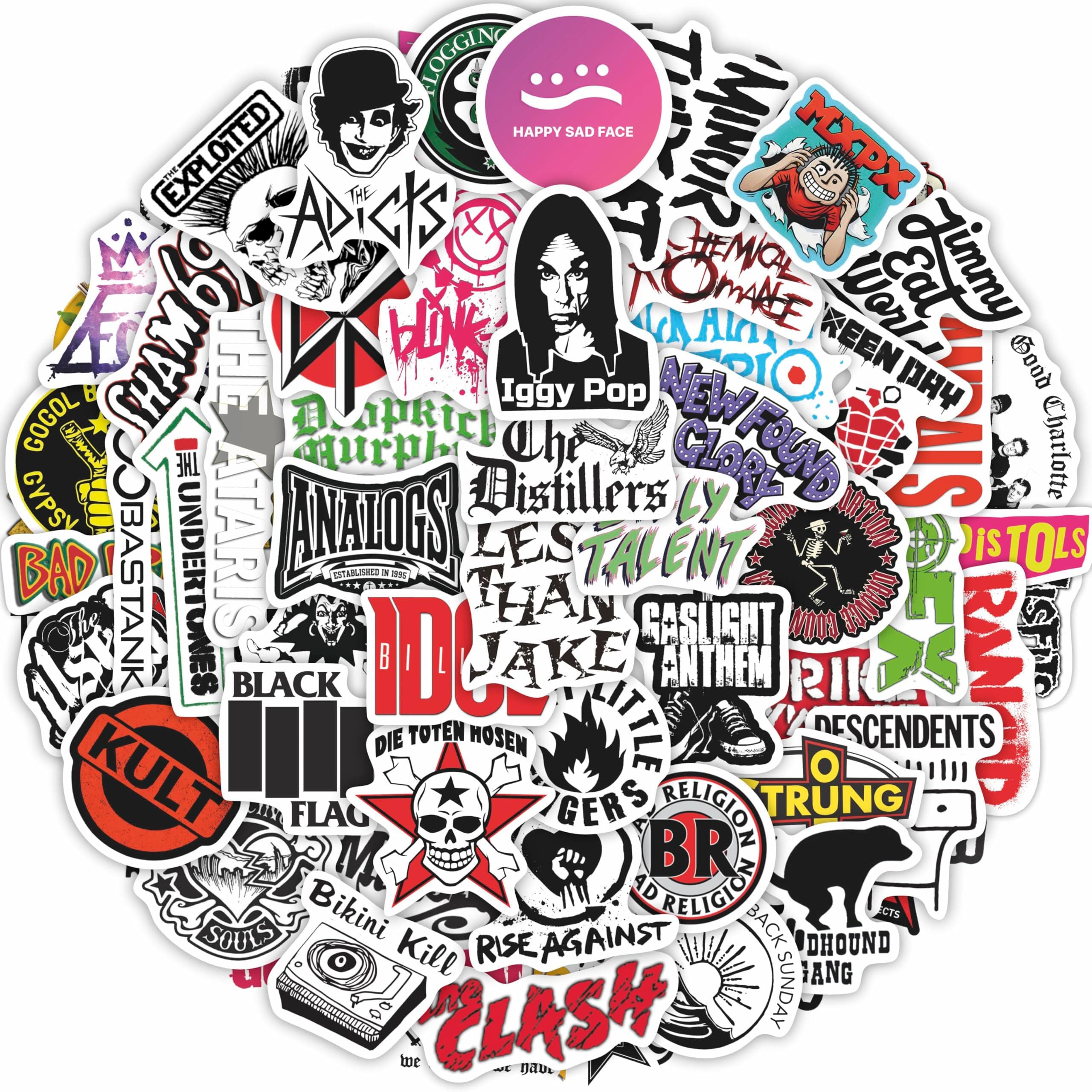 Punk rock stickers