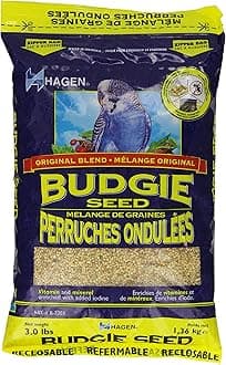 Hagen Parakeet/Budgie Staple Vme Seed, 3-Pound