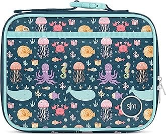 Simple ModernKids Lunch Box for Toddler | Reusable Insulated Bag for Girls, Boys | Meal Containers for School with Exterior and Interior Pockets | Hadley Collection | Under the Sea