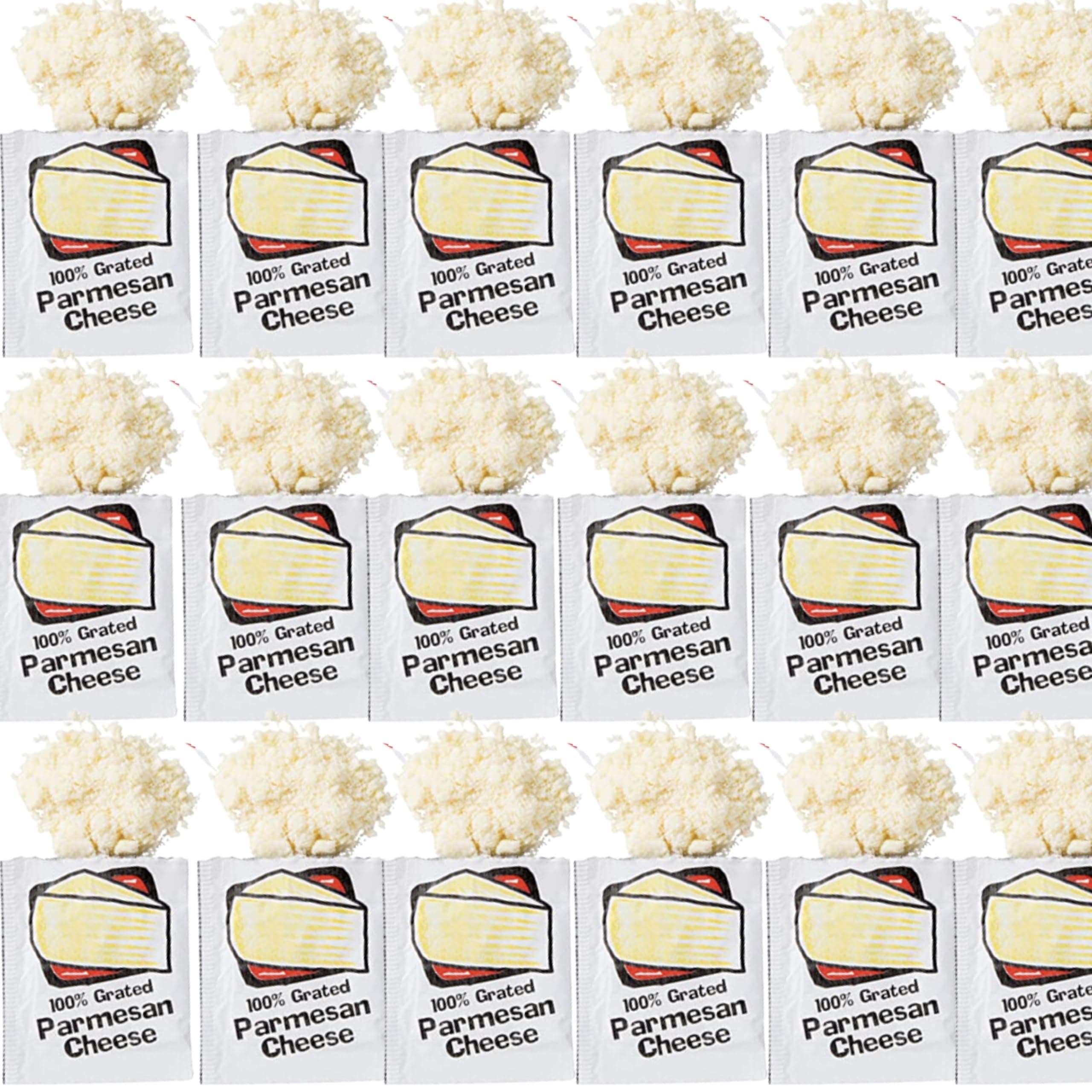 Parmesan Cheese Packets – 50 Count Single Serve 3.5g | 100% Real Grated Parmesan Cheese for Pizza, Pasta, Salads, Lunch, Takeout & Food Service | Individually Wrapped, Shelf-Stable, No Refrigeration Needed