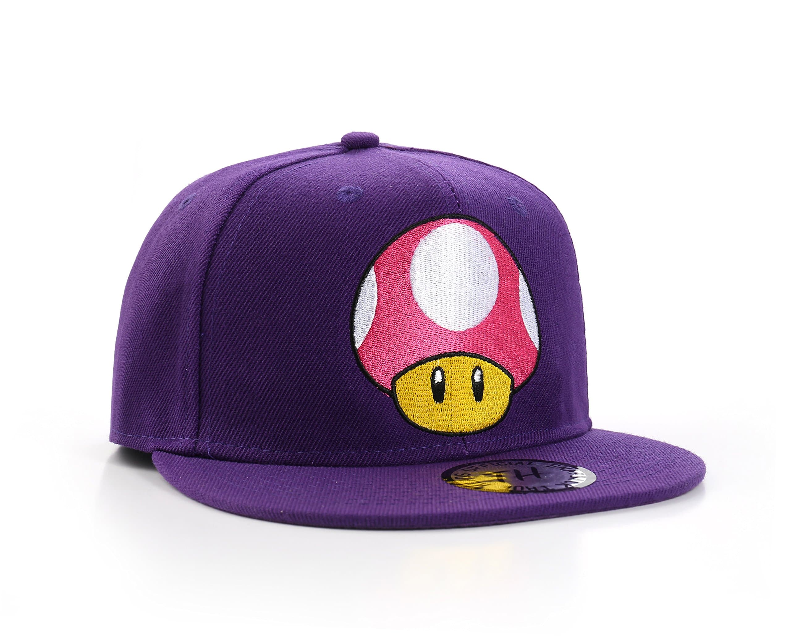 Toad Mushroom Purple Snapback Baseball Cap