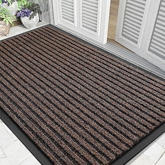 Yimobra Front Door Mat Outdoor Indoor Entrance, 100% Waterproof All-Season All Weather Doormat, Welcome Matt Outside Entry, Non Slip, Low Profile, Heavy Duty Patio Porch Floor Mats,47 x 32