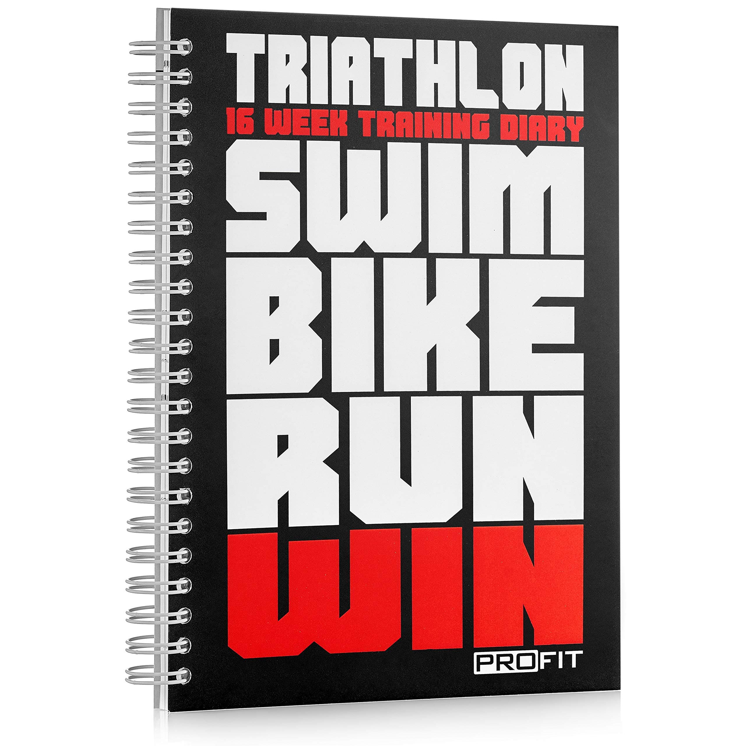 Triathlon & Running Training Diary - Triathlete's Training Journal - 16-Week Triathlon Training Log - A5 Run Planner / 6x8 Inches / 160 Pages/Undated/Wire-Bound