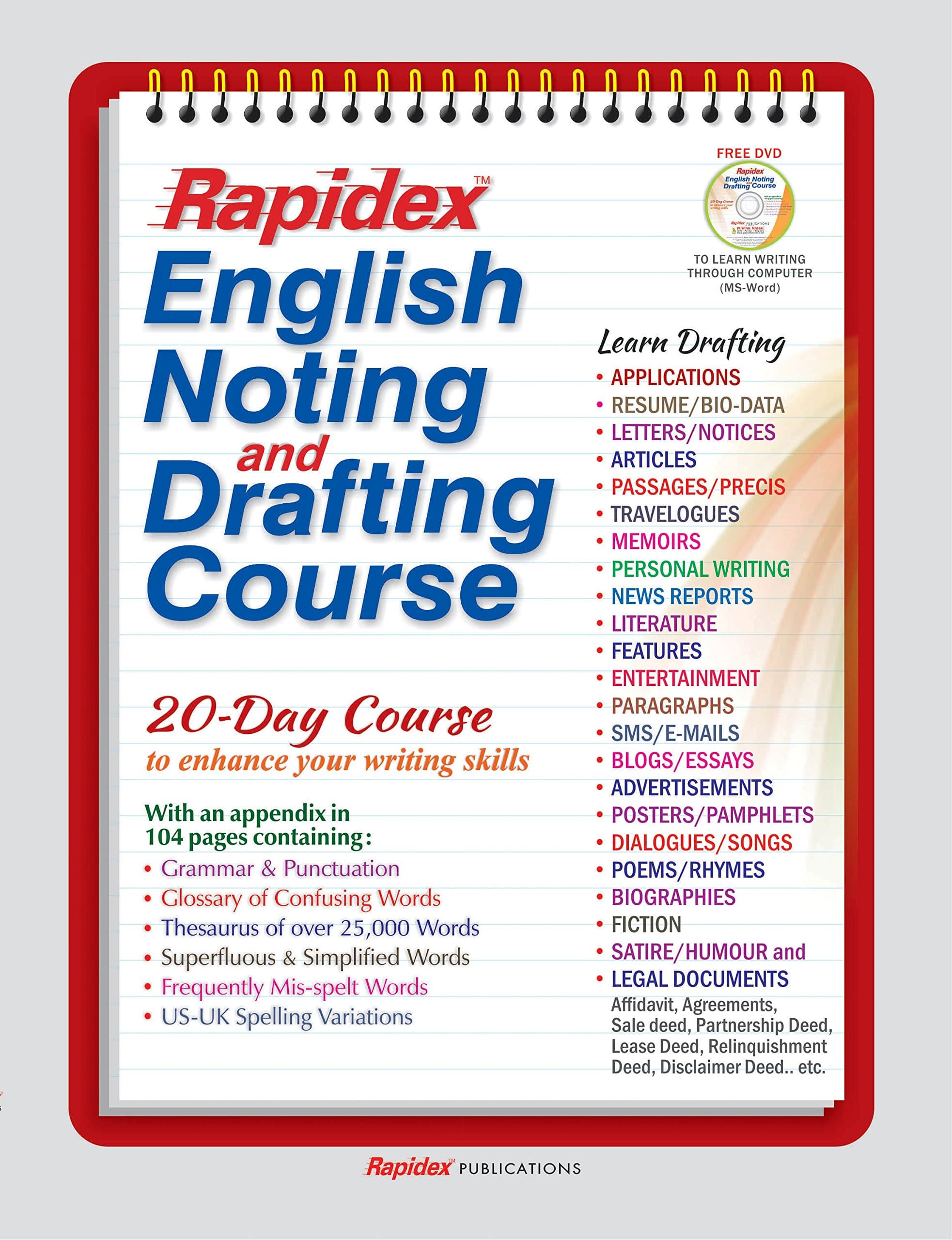 Rapidex English Noting & Drafting Course