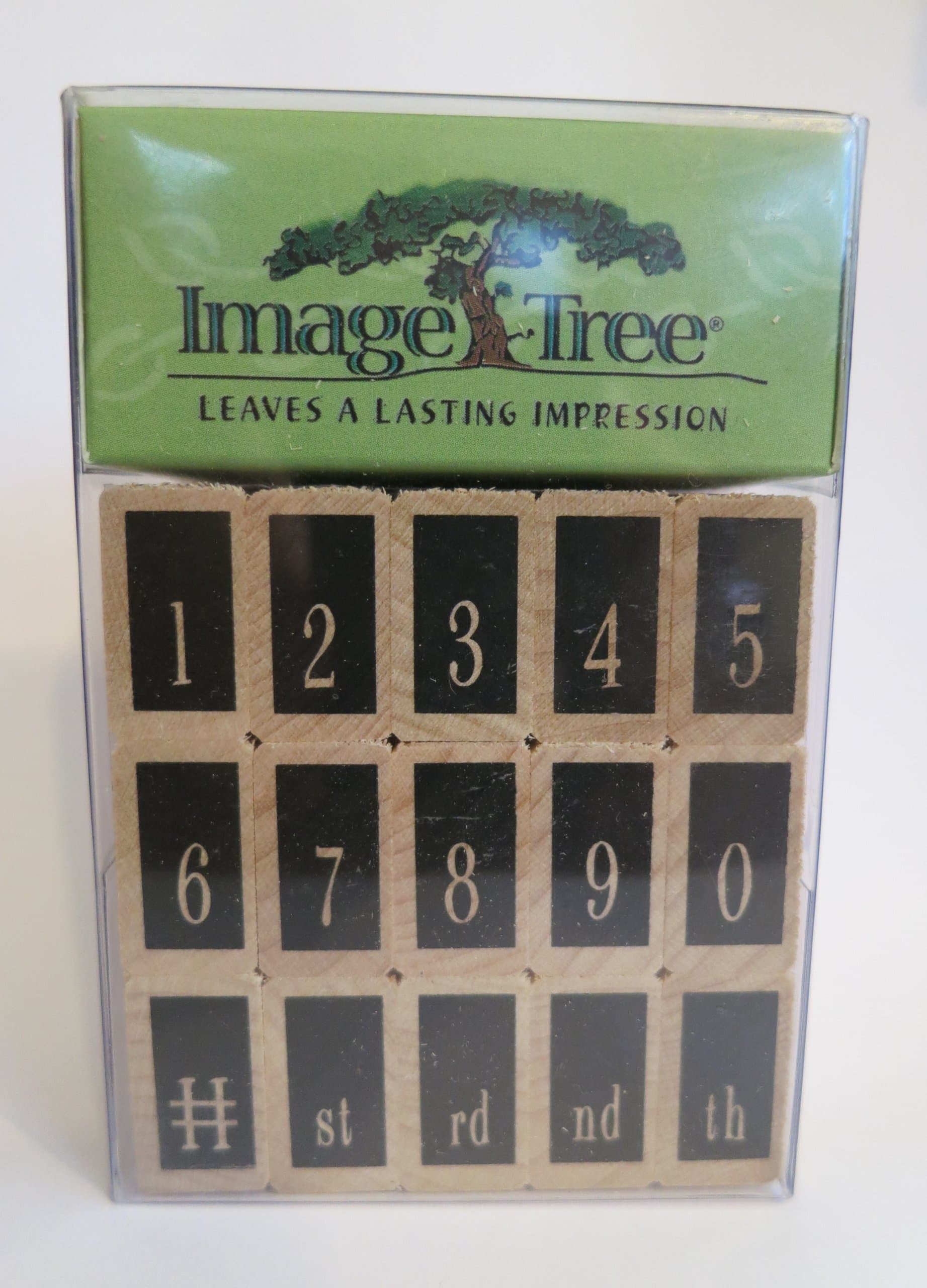 Swanky Numbers Rubber Stamp Set