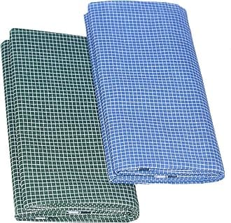 TUNI MANI Men's Cotton Lungi/Stitched/Mini Checked/Length 2.10m (Pack of 2)