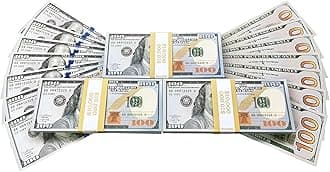 Big Screen Stacks | $100 Prop Money Multi Pack | Made by UK Industry Award Winners | $30,000 in fake money | 100 Dollar Bills | For Movies, TV, Advertising, Toy money for learing and play.