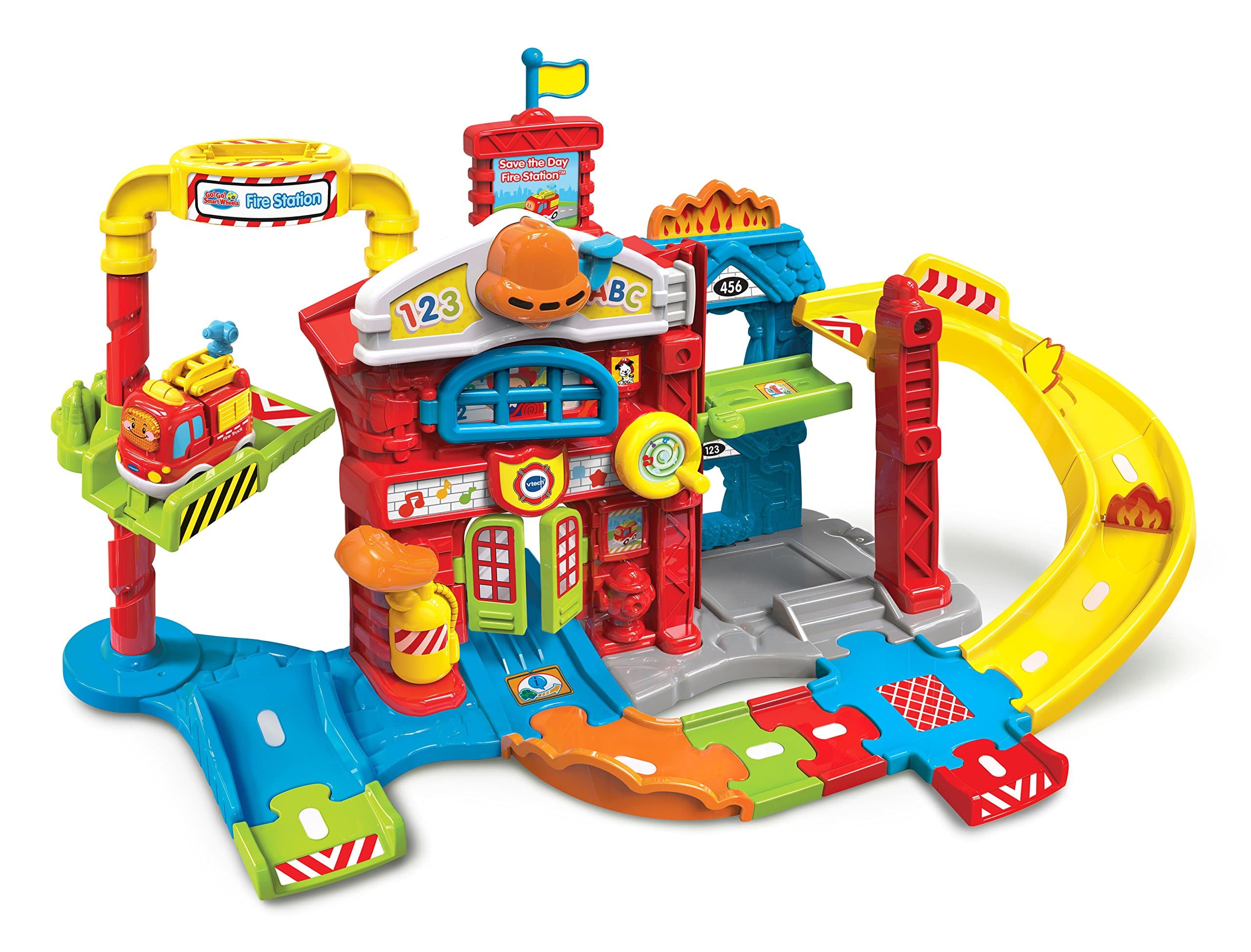 VTech Go! Go! Smart Wheels Save The Day Fire Station, Multicolor