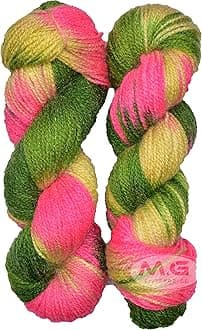 M.G ENTERPRISE Glow Knitting Yarn Wool, New Carrot 200 GMS Woolen Crochet Yarn Thread. Best Used with Knitting Needles, Crochet Needles-ZO Art-CJG