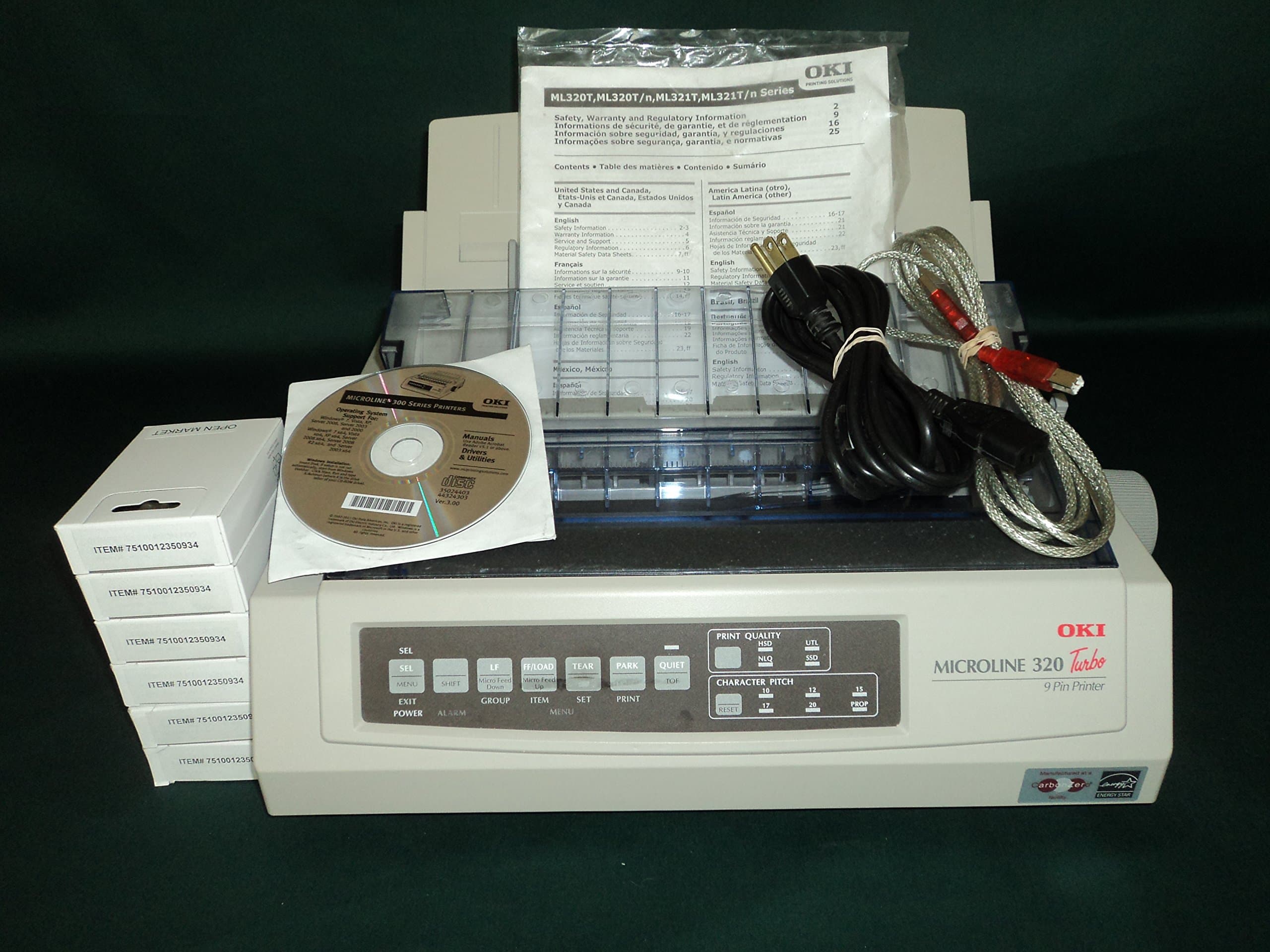 OKI MICROLINE 320 Turbo Mono Dot Matrix Printer (62411601)