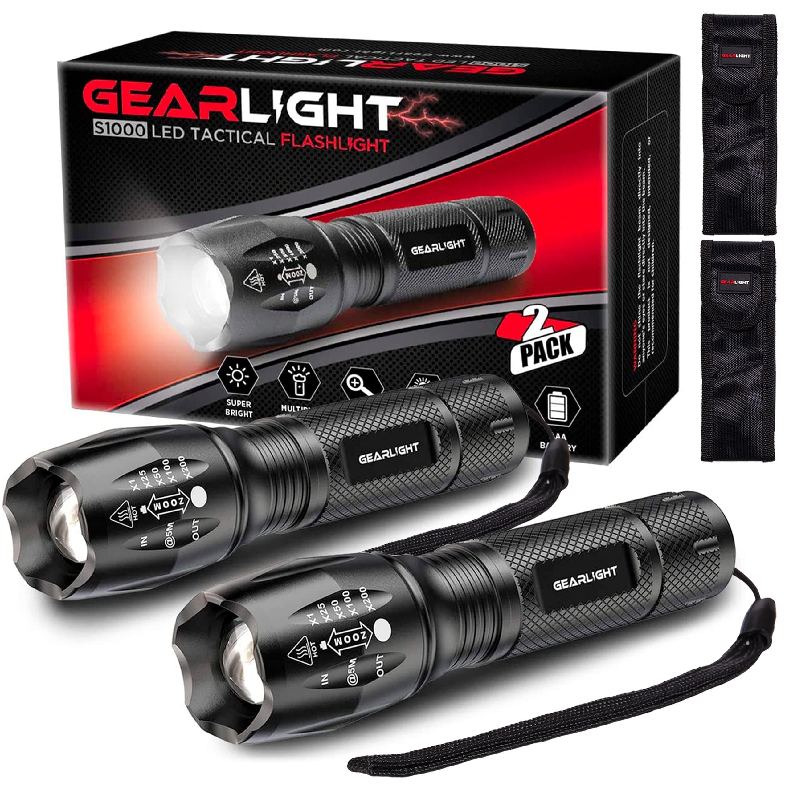 S1000 LED Tactical Flashlight [2 Pack]