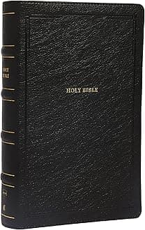 NKJV, End-of-Verse Reference Bible, Personal Size Large Print, Leathersoft, Black, Red Letter, Comfort Print: Holy Bible, New King James Version