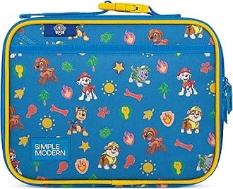 Paw Patrol Kids Lunch Box for School | Reusable Insulated Lunch Bag for Toddler, Girl, and Boy | Exterior & Interior Pockets | Hadley Collection | Paw Patrol Outdoor Adventures