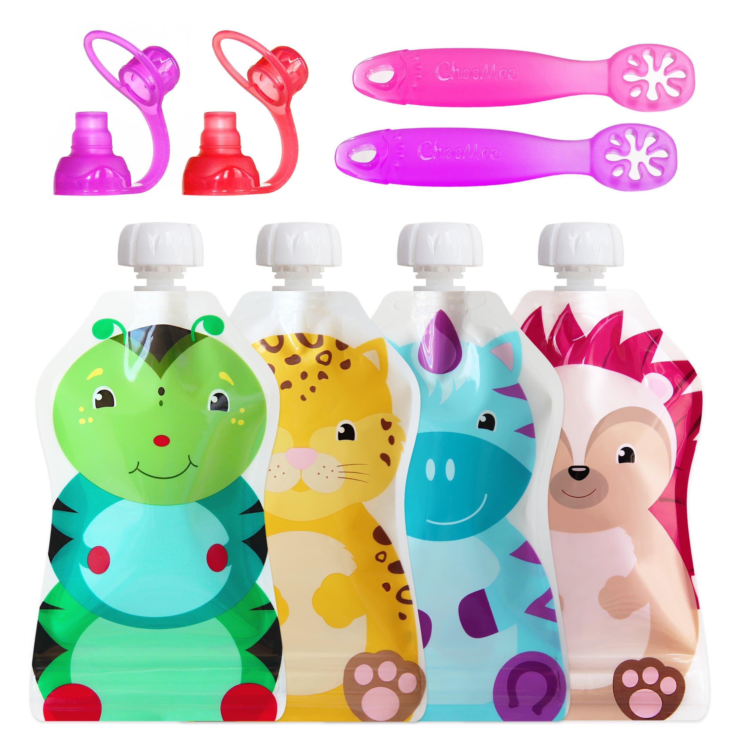 ChooMee Fresh Feeding Bundle | 8 CT, Fresh Squad + Purple Set