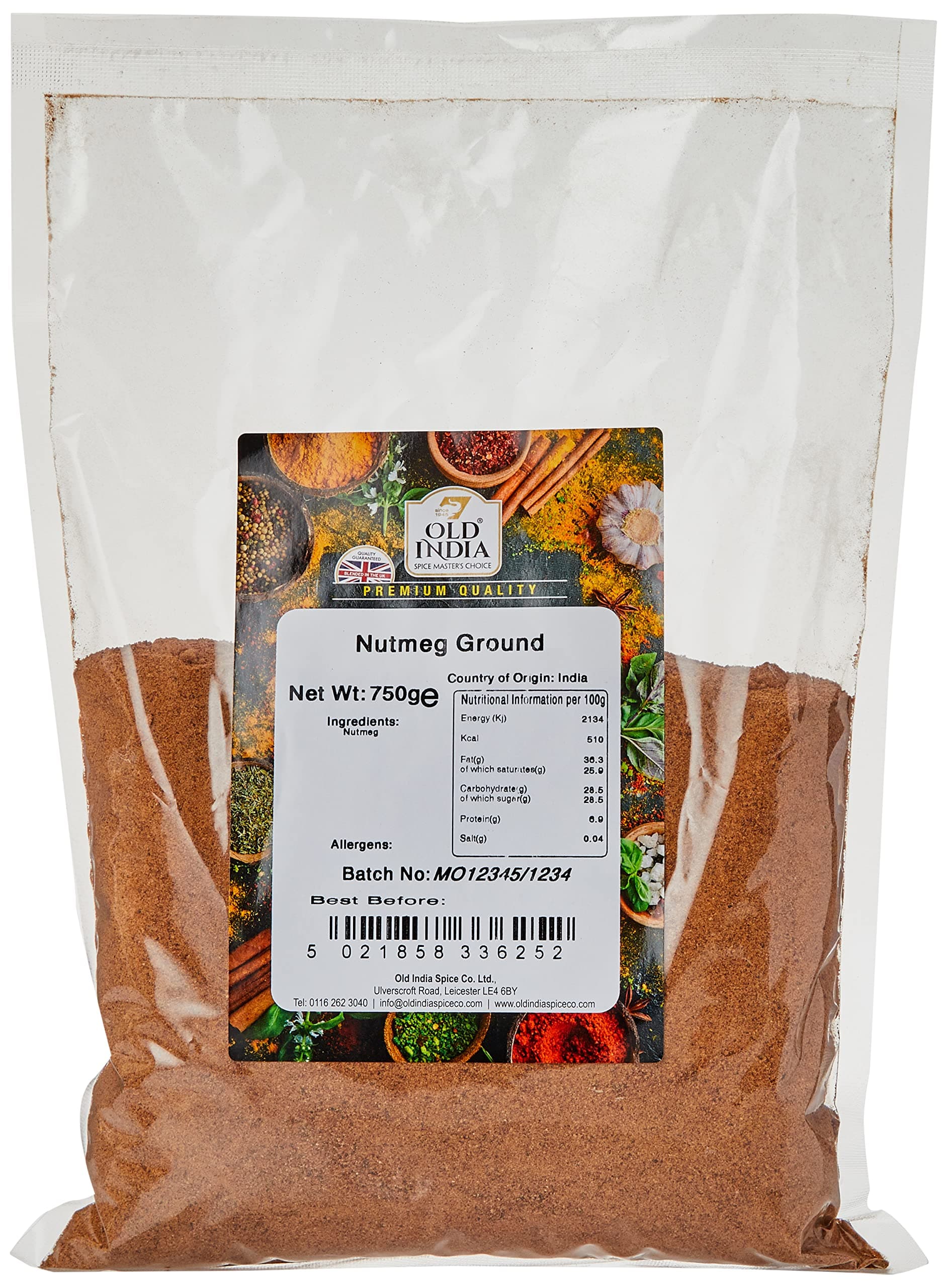 Old India Nutmeg Ground 750 g