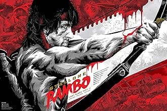 Tallenge - Rambo (First Blood Part II) - Sylvester Stallone - Hollywood Action Movie Poster - Large Poster(Paper,18x24? inches, Multicolour)