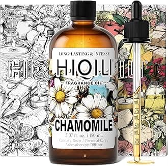 HIQILI Chamomile Fragrance Oil for Candle, Soap Making, Use in Essential Oil Diffusers, Add to Body Lotion, Laundry Dryer Balls - 5.07 Fl Oz
