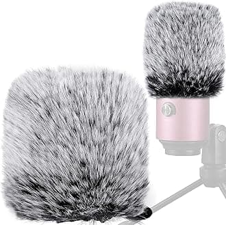 Windscreen Compatible with Fifine K669b/669b,Chromlives Pop Filter Furry Mic Windscreen Cover for K669, K669, T669, K669B Microphone