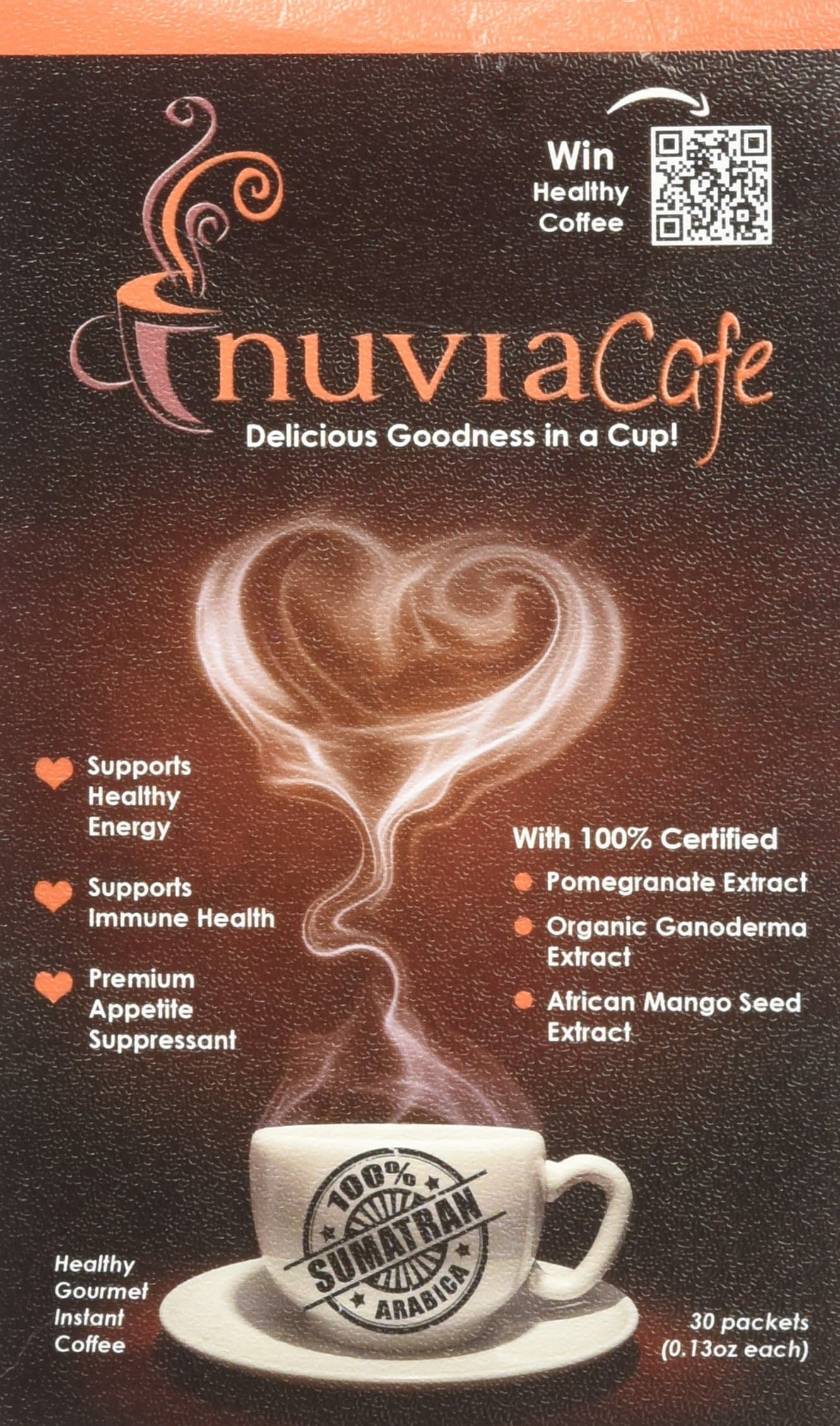 Healthy Gourmet Instant Coffee 30 Packets