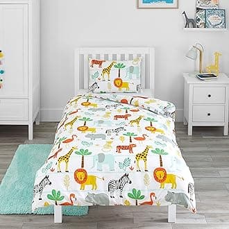 Safari Adventure - Jungle Animals - Kids Bedding Set - Single Duvet Cover and Pillowcase