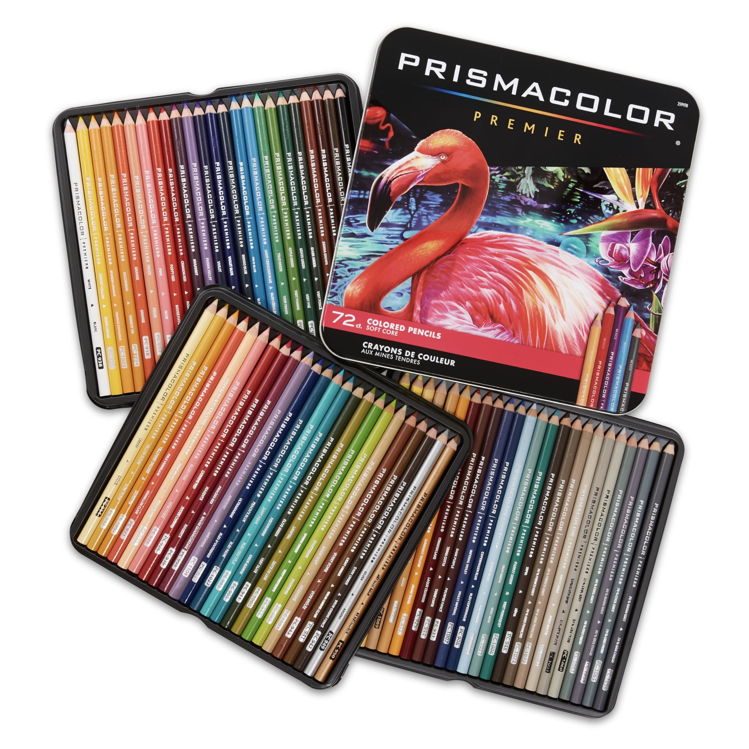 Premier Colored Pencils, Soft Core, Assorted Colors, 72 Count - Durable, Vibrant, Ultra-Smooth, Adult Coloring, Drawing, Sketching, Arts & Crafts