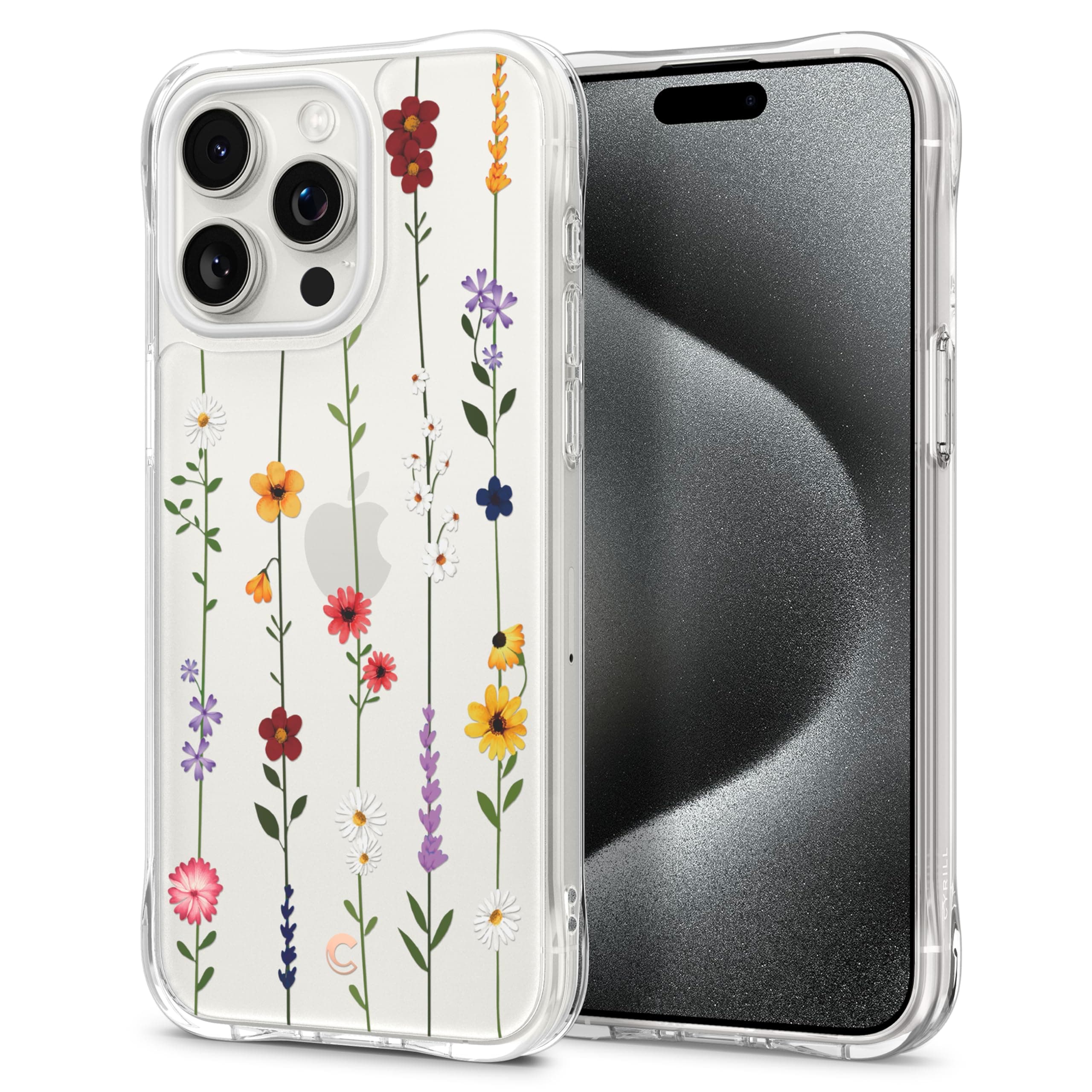 by Spigen Cecile Case Comaptible with iPhone 15 Pro (2023) - Flower Garden