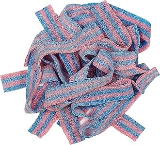 Cotton Candy Sour Belts, 1 Pound Bulk Bag, The Hampton Popcorn & Candy Company