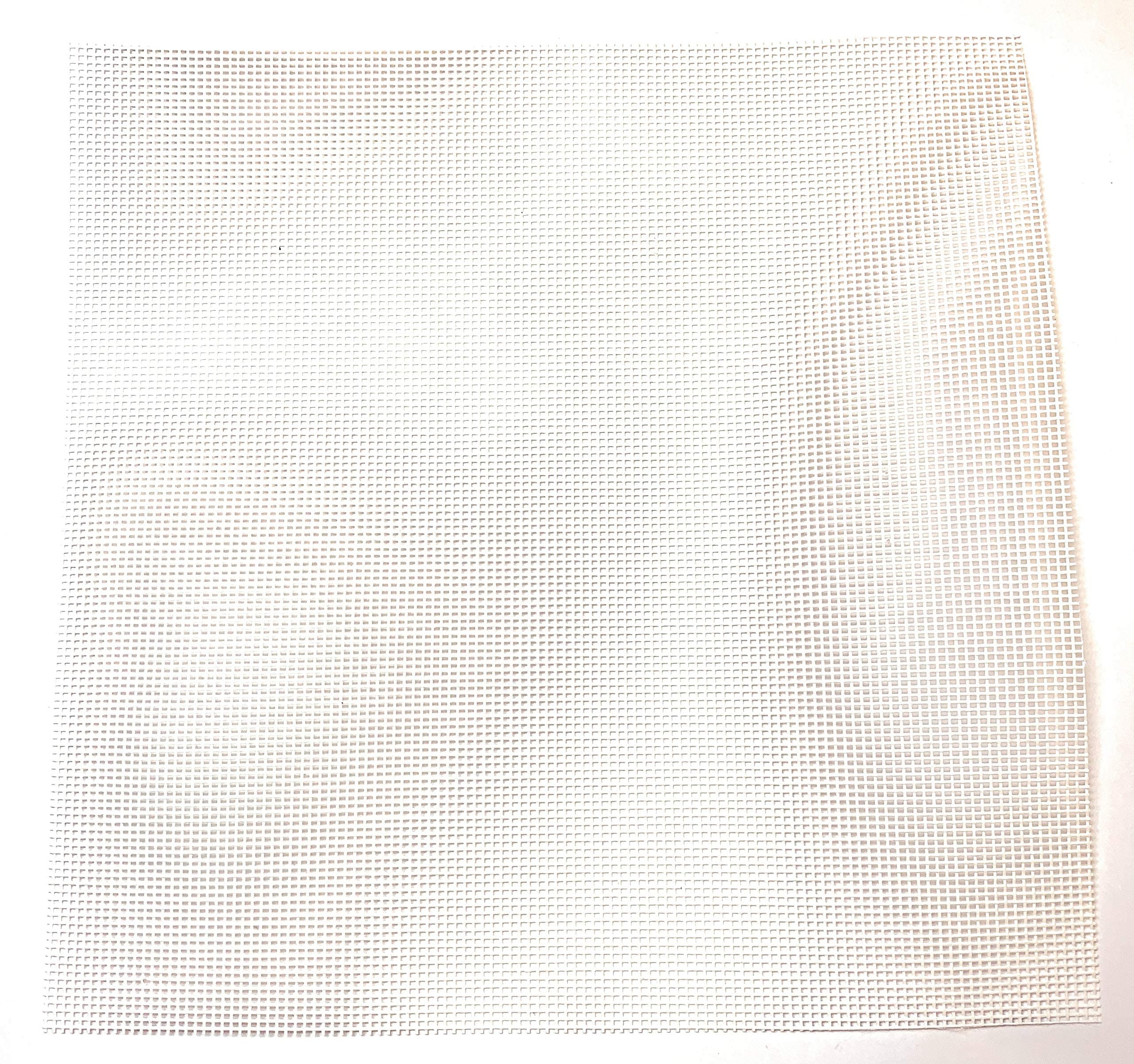 Screen MESH: 17x20 PVC Coated Polyester Fabric; 84" - 50' Roll (350 sq ft); White