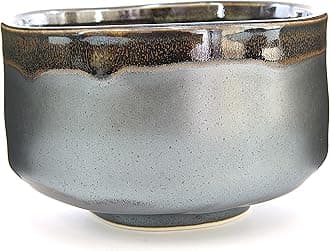 Mino Ware Japanese Handcrafted Matcha Tea Bowl Black, Matcha Tea Cup Ceremony, Authentic Pottery, Kuro Oribe Chawan