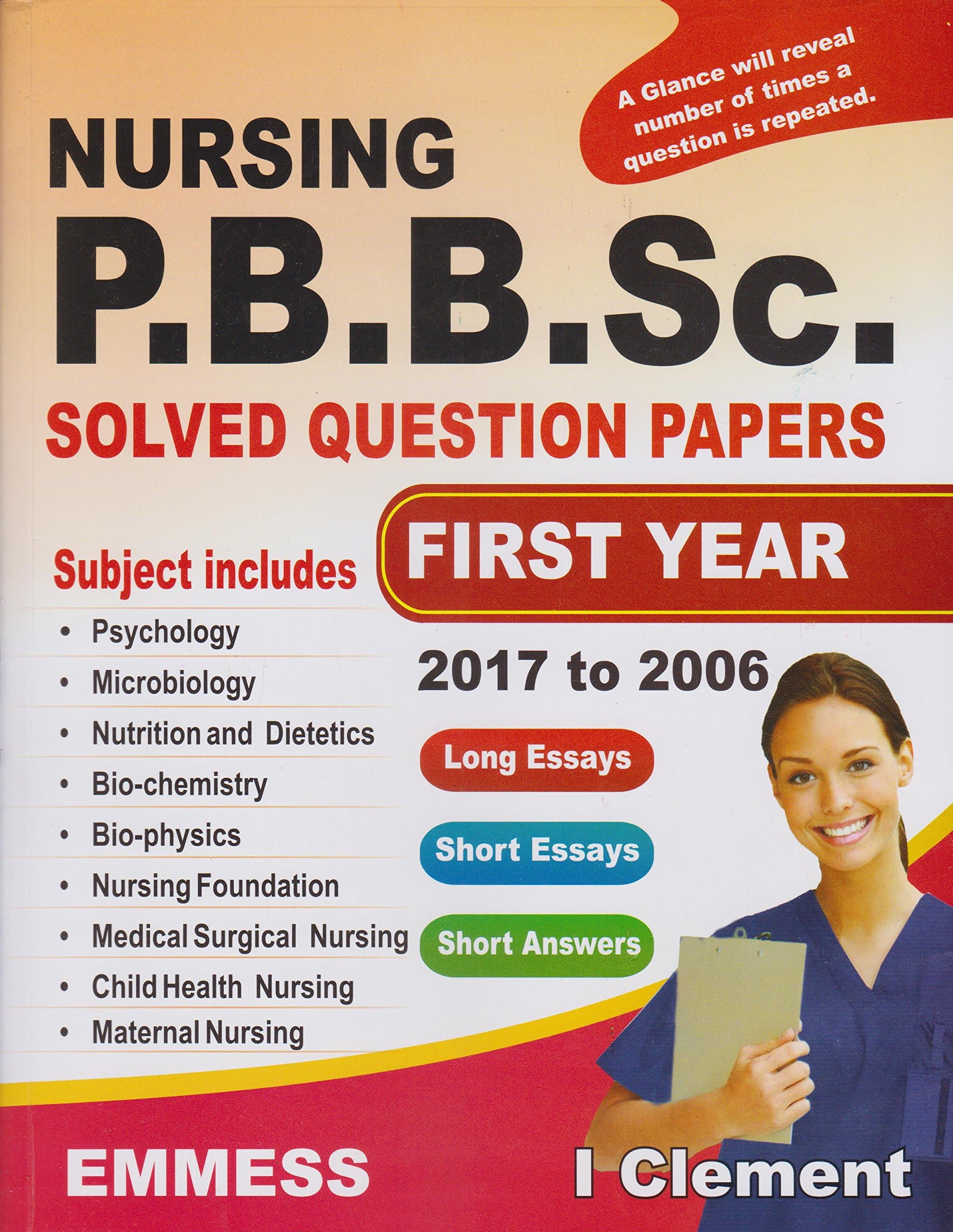 Nursing P.B.B.Sc. Solved Question Paper Paperback – 1 January 2018