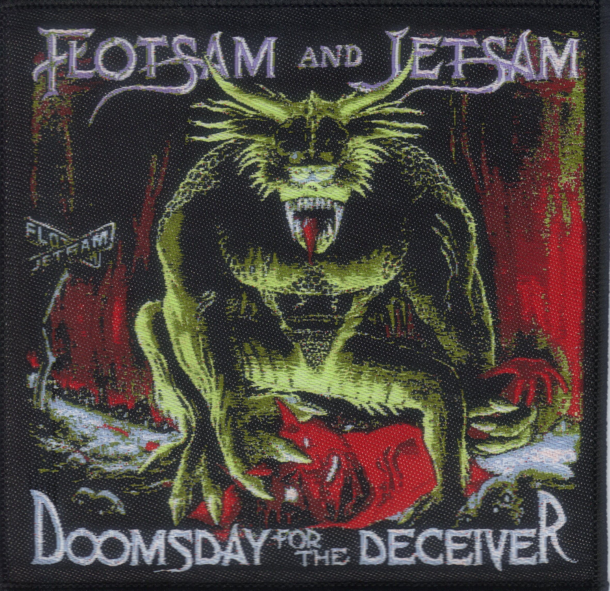 Flotsam and Jetsam-Doomsday for the Deceiver-Woven Patch