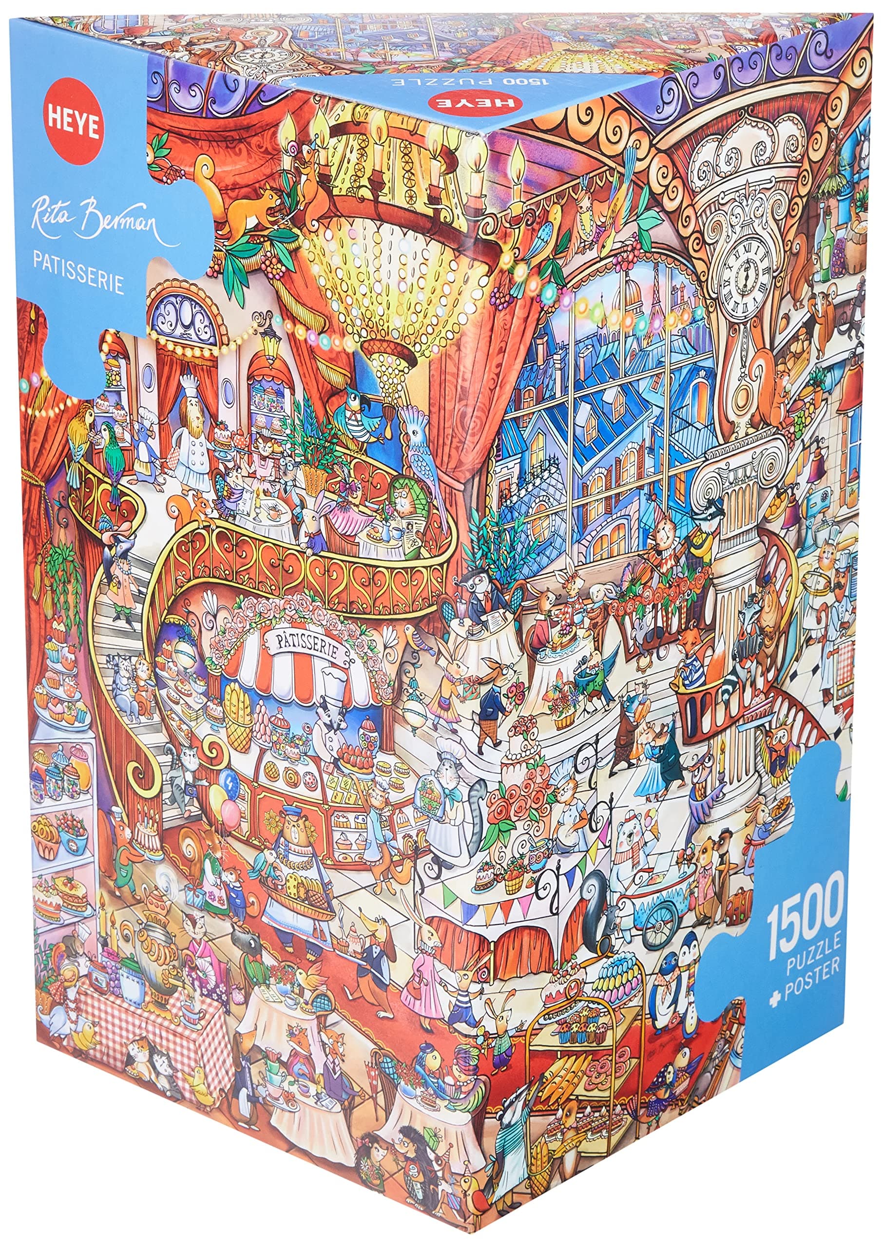 Heye HY29889 Puzzles-Triangular, 1500 Pc-Patisserie, Berman