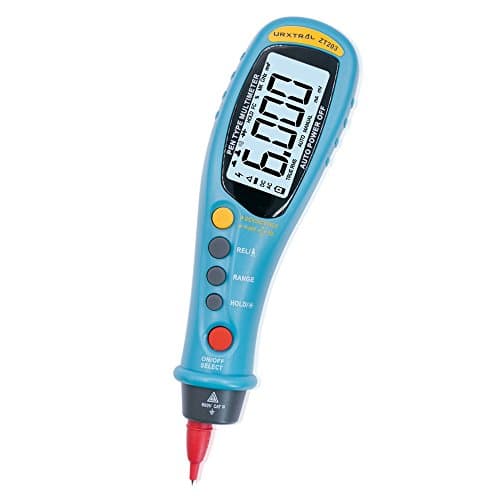 URXTRAL Pen Type 6000 Counts Auto Ranging Digital Multimeter, TRMS Multi Tester with Backlight and Flashlight, Non Contact Voltage, DCV, ACV, Resistance, Continuity, Diode, apacitance,Frequncy Measure
