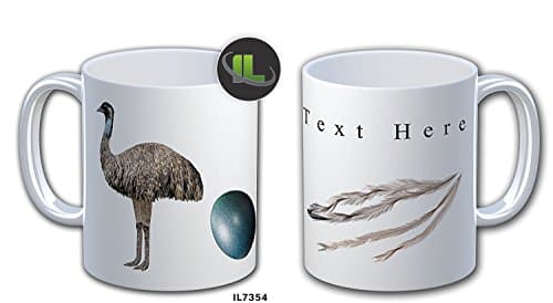 Personalised EMU And EGG mug Cup Add any Name , Message & Can Edit any Text on The Mug - IL7354