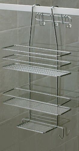 SATINA CHROME SIMPLE CUBICLE CADDY 55x30cm